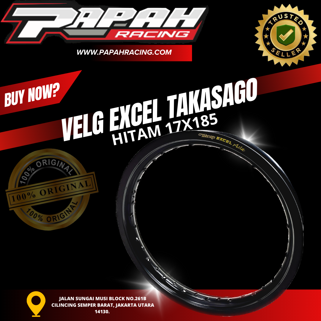 VELG EXCEL TAKASAGO HITAM 17X185